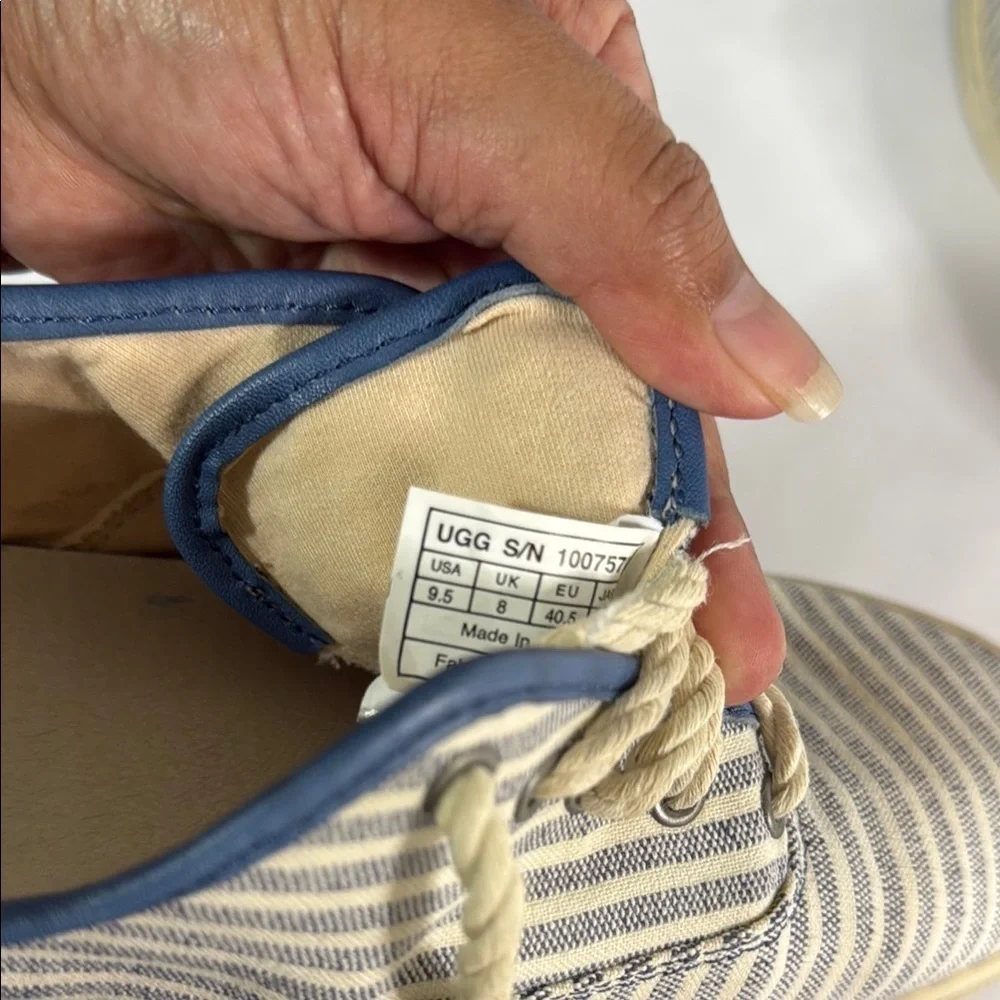 UGG Blue and Cream Sneakers with Nautical Style